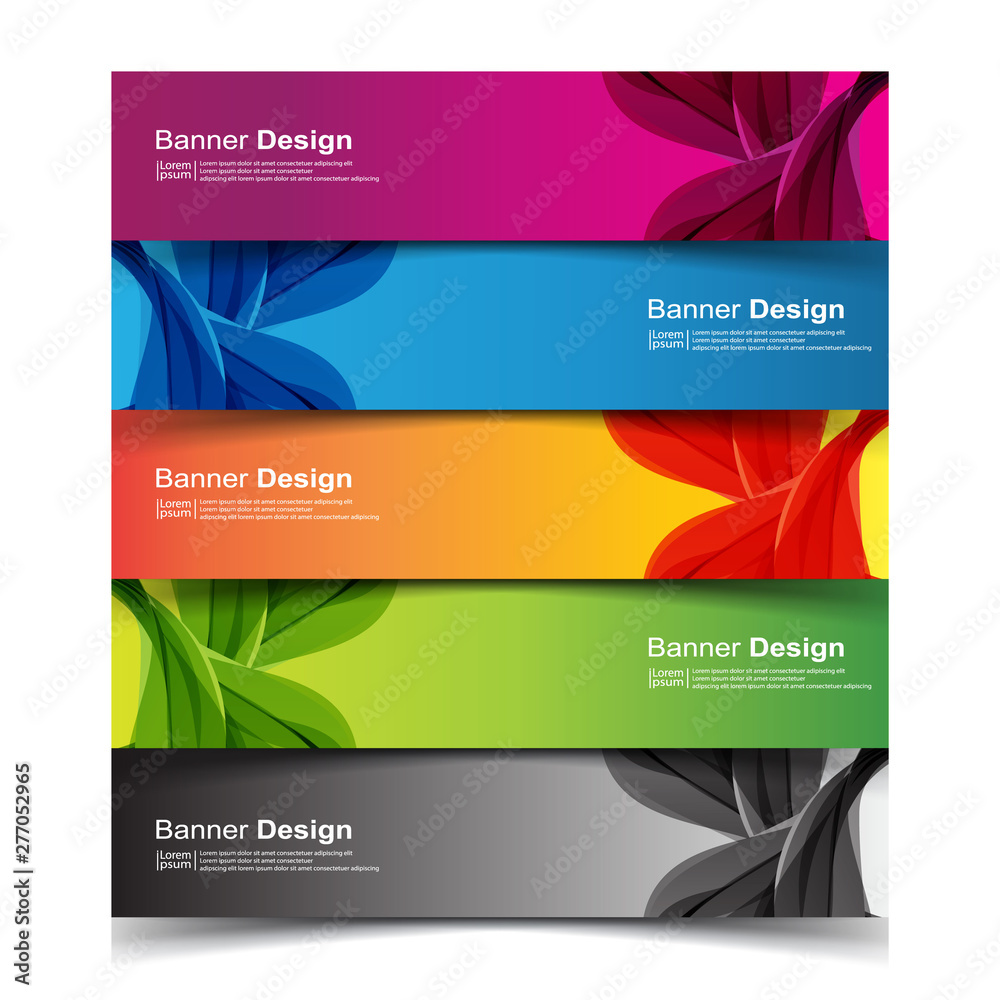 Wall mural vector abstract banner web template