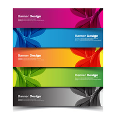 Fototapeta premium Vector Abstract banner web template