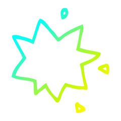 cold gradient line drawing cartoon bang