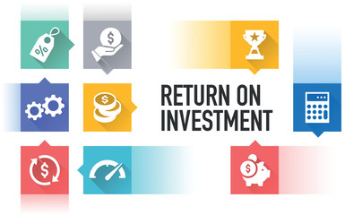 RETURN ON INVESTMENT ICON CONCEPT