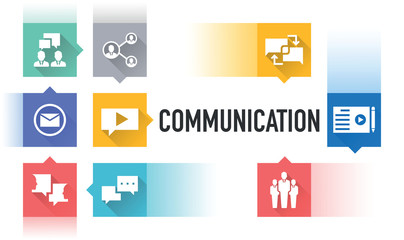 COMMUNICATION ICON CONCEPT