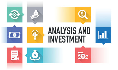 ANALYSIS AND INVESTMENT ICON CONCEPT