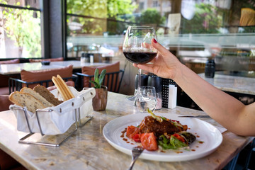 Specially crafted lamb shank, Tomato, Beaver and Red Wine