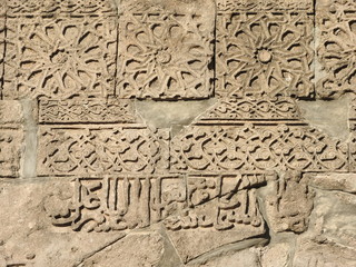macro shoot of carvings on old historic buildings and walls