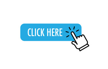 Click here button with hand clicking icon