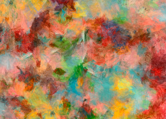 Obraz na płótnie Canvas Watercolor background. Colorful texture. Oil painting style.