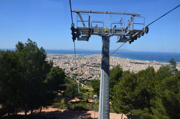 Trapani view from Erice, Sicily, Italy