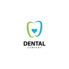 Fototapeta na wymiar Dental Clinic Logo Tooth abstract design vector template