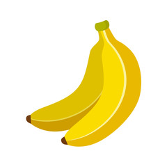 Banana on a white background isolated