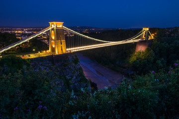 Fototapeta na wymiar Clifton Suspension Bridge in Bristol