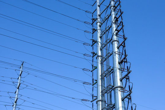 High voltage line and rod, electric power facility
