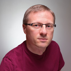 Portrait Mann mit Brille