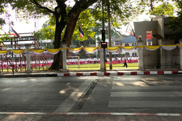 Chiang Mai, Thailand. may 24,2019. Daytime traffic situation on the Night Bazar road at Chaing Mai, Thailand.
