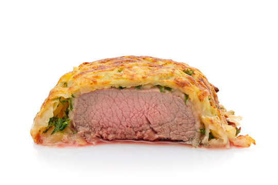 Lammfleisch Filet im Kartoffelmantel