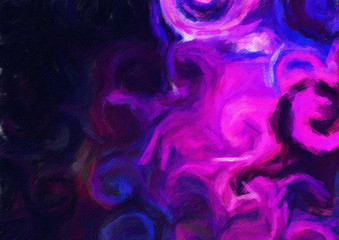 Oil pastel drawing. Abstract color background. Fine art print. Impressionism style abstraction. Modern surrealism painting. Good as wall decor poster. Stock. Surreal design. Handmade texture template.