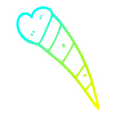 cold gradient line drawing cartoon shooting heart decorative element