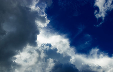 Beautiful storm sky with clouds, apocalypse like