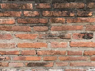 old red brick wall texture background