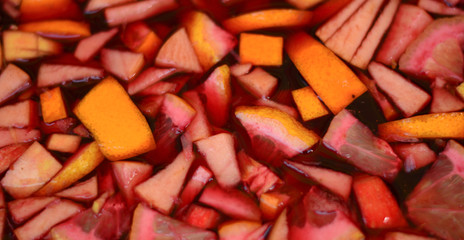 The traditional Spanish sangria, fresh for the summer