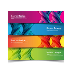 Fototapeta premium Vector Abstract design banner web template