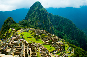Machu Picchu Inca Ruins - Peru - obrazy, fototapety, plakaty