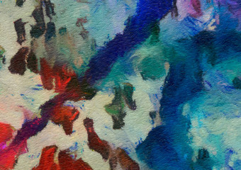 Hand drawn abstract background template for flyer, poster, banner, invitation, business cards and other printed matter. Creative pattern for graphic design production. Art painting wallpaper.