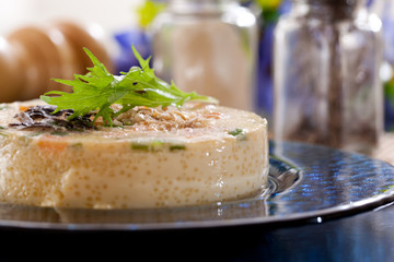 Steamed egg with minced pork