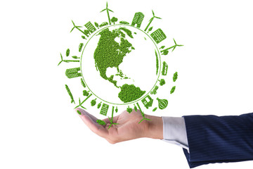 Concept of clean energy and environmental protection