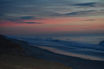 sunrise at shoreline