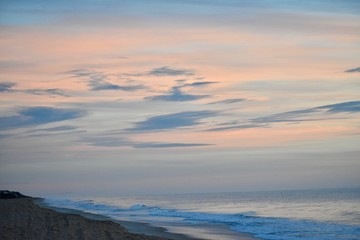 sunrise over the ocean