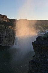 Shoshone Falls in pre-dawn light in Twin Falls, Idaho.