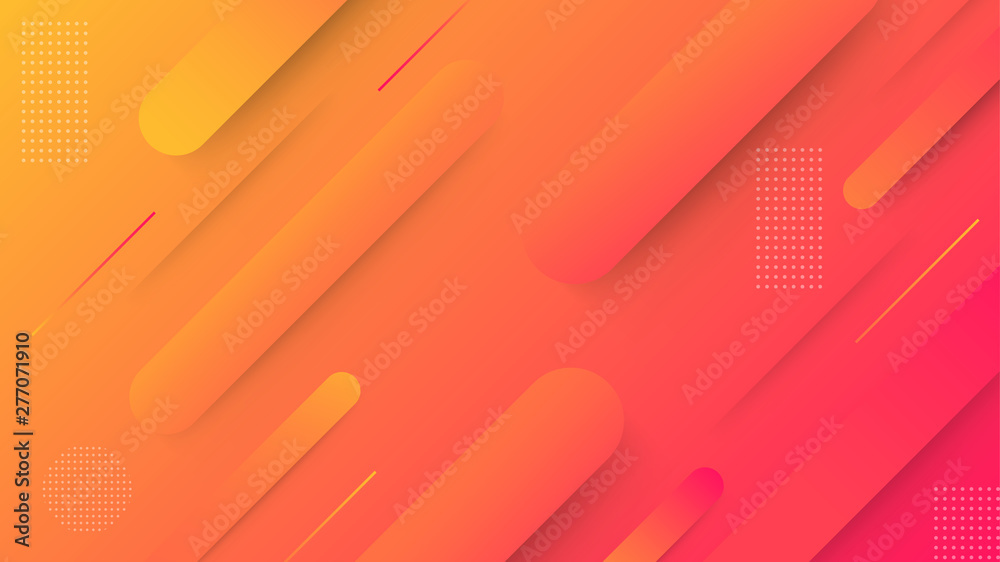 Aufkleber abstract gradient geometric background. simple shapes with trendy gradients