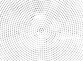 Radiating from the center dotted rays, lines