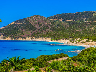 Fototapeta na wymiar Amazing Beach in Costa Rei, Sardinia, Italy