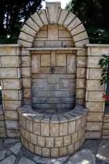 marble fount in a Greek Monastery