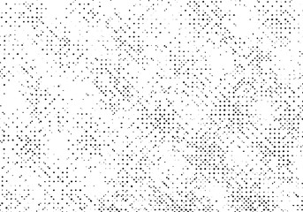 Grunge texture background, Old pattern overlay vector, Black halftone dust monochrome