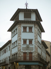 Fototapeta na wymiar Old architecture of little villages in Basque Country