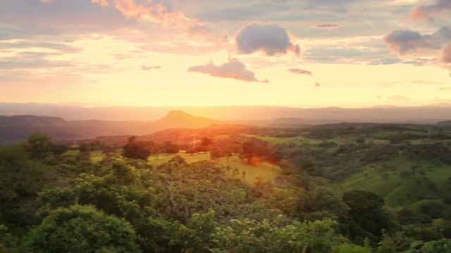 Sunset in Santa Rosa in Costa Rica