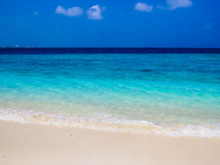 Fototapeta na wymiar Amazing beach in Villingili, Maldives
