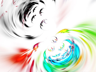 abstract chaotic fractal background 3D rendering illustration