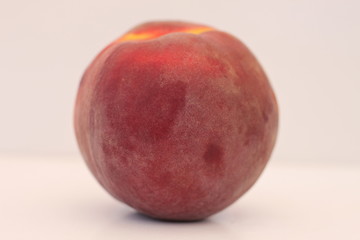 peaches isolated on white background