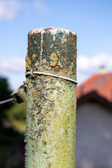 rusty pole