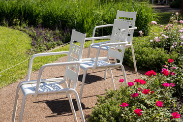 Iron garden furniture in Gorky Park