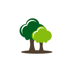 Tree logo design inspiration vector template