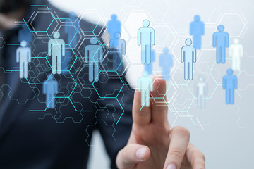 Networks - Business Connections - Social Media Concept Design