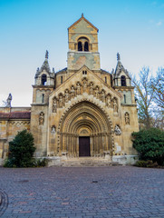 Fototapeta na wymiar Jak Chapel in Vajdahunyad Castle. Budapest, Hungary