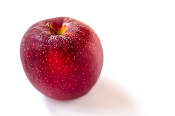 Fresh red apple isolated on white