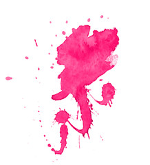 Colorful abstract watercolor texture with splashes and spatters. Modern creative watercolor background for trendy design.