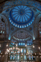 Fototapeta na wymiar Interior of a mosque.