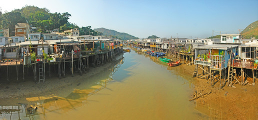 Tai O  - a fishing town,  located on an island of Lantau Island in Hong Kong © robnaw